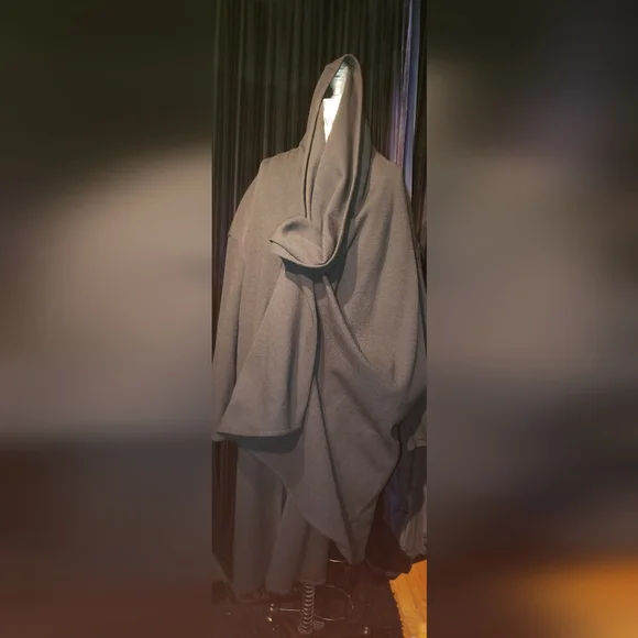 Vtg. Donna Karan 100% pure double sided wool knit shoulder pads cardigan coat L - Picture 7 of 16